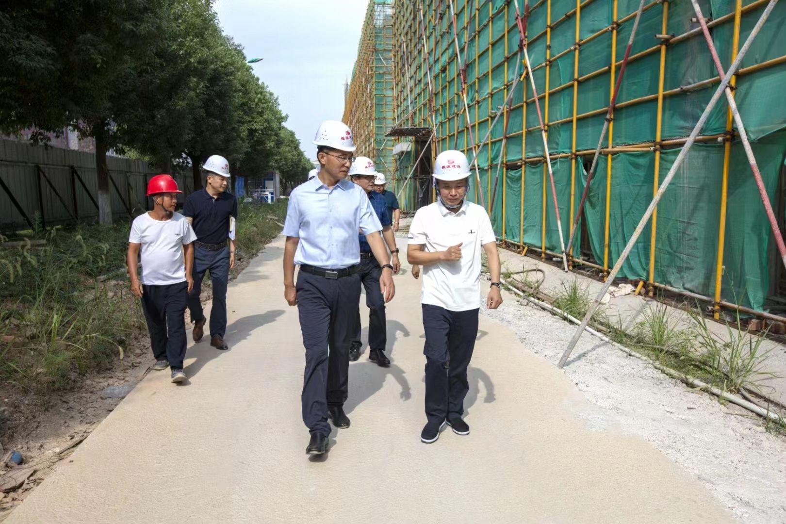 澧縣縣委書記王啟武等一行督導(dǎo)湖南萌恒項(xiàng)目建設(shè)