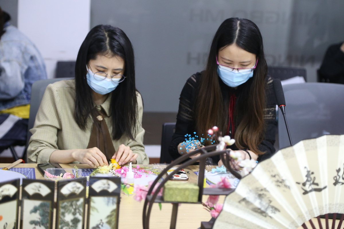 母親節干花團扇DIY